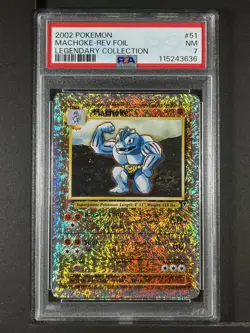Machoke Reverse Foil #51 2002 Pokemon Legendary Collection PSA 7 250001 - Image 1