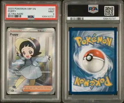 2023 POKEMON OBF EN-OBSIDIAN FLAMES ULTRA RARE #220 POPPY PSA 9 - Image 3