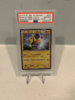 2016 Pikachu Libre Special Pack Holo #247- PSA 10 - Japanese - RARE - Image 1