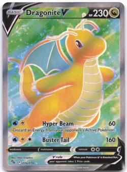 Pokemon GO #076/078 Dragonite V (Full Art) - Image 1