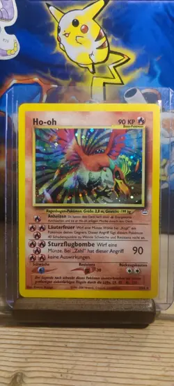 Ho-Oh 7/64 Holo Rare Neo Revelation Pokemon Card German 🇩🇪 Vintage NM EX - Image 1