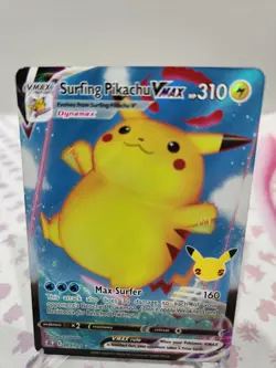 Pokemon TCG - Surfing Pikachu Vmax 009/025 - Celebrations - Ultra Rare - NM/M - Image 1