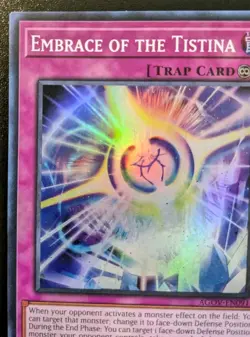 Embrace Of The Tistina AGOV-EN091 1st Ed. Super Rare Age Of Overlord Yu-Gi-Oh! - Image 2