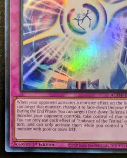 Embrace Of The Tistina AGOV-EN091 1st Ed. Super Rare Age Of Overlord Yu-Gi-Oh! - Image 4