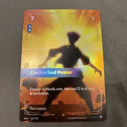 123/298 Riftbound League Of Legends Origins Epic Foil Unchecked Power NM Card - Image 1