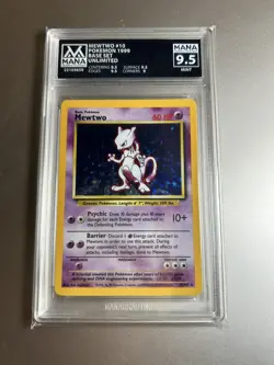MANA 9.5 MINT Mewtwo 1999 Base Set 10/102 Holo Pokemon Card - Image 1