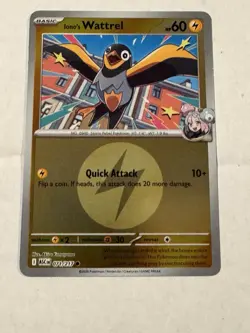 Iono's Wattrel (Lightning Energy Foil) 058/193 M2a MEGA Dream ex Pokemon Card NM - Image 2