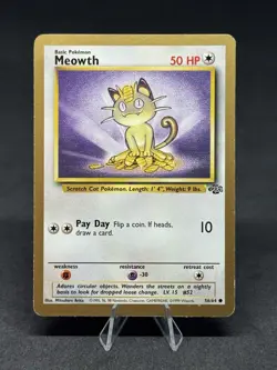 Pokemon Meowth Gold Bordered Promo 56/64 Miscellaneous Cards & Products Regular - Image 1