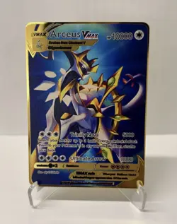 Pokemon Arceus VMAX Gold Metal Gigantamax Card Nintendo English TCG 2021 - Image 2