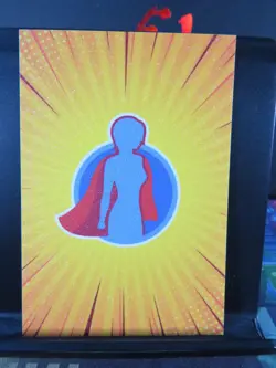 Supergirl DC Rare Glitter Art Card Collectible Comic Character CCG NM - Image 3