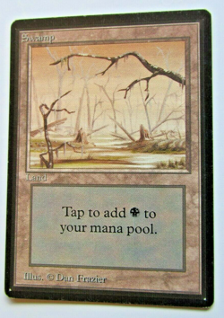 Magic The Gathering - Swamp A Card - Beta - Image 1
