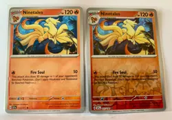 Ninetales 017/191 Reverse Holo & Base Cards - Surging Sparks Set - Pack Fresh - Image 1