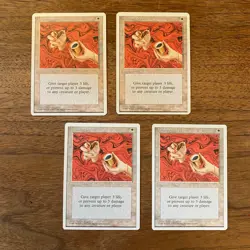 4x Healing Salve NM+ NEVER PLAYED MTG Fourth 4th Ed. Magic x4 FAST SHIPPING - Image 1