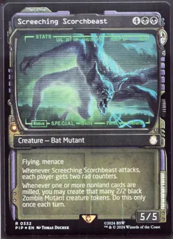 Screeching Scorchbeast - 332 Showcase Foil MTG Fallout - Image 1