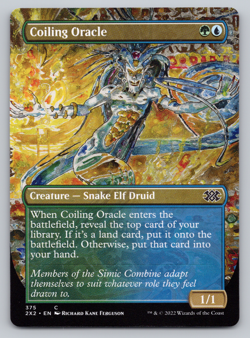 Coiling Oracle Borderless - Double Masters 2022 MTG - Image 1