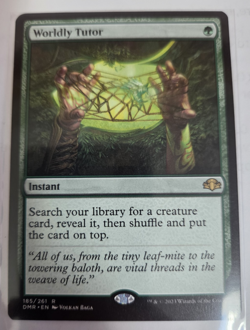 MTG, Worldly Tutor-Dominaria Remastered Regular NM - Image 1