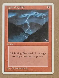 Lightning Bolt - 4th Edition - Lightly Played | MTG - Image 1