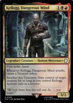 MTG Kellogg, Dangerous Mind (106) | NM | Universes Beyond: Fallout {PIP} - Image 1