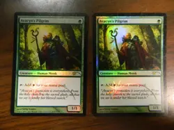 MTG DCI Promo FOIL Avacyn's Pilgrim x2 (2012) Excellent - NM Condition - Image 1