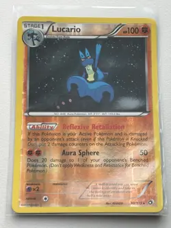 Pokemon TCG NM-M condition Lucario 80/113 Reverse Rare Legendary Treasures - Image 1