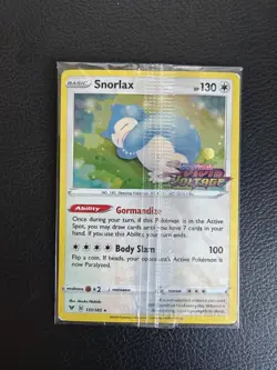 Pokemon TCG - Snorlax 131/185 Vivid Voltage Stamped Prerelease Holo Promo Sealed - Image 1