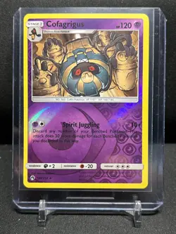 Cofagrigus 100/214 Reverse Holo Rare Pokemon 2018 Lost Thunder - LP - Image 1