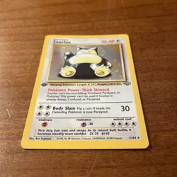 Pokemon Snorlax Jungle 1st Edition Holo Rare #11 - Image 3
