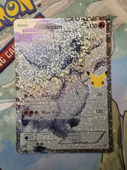 Pokemon Celebrations: Classic Collection TCG Reshiram #113/114 NM Condition - Image 2