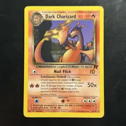 Pokemon Vintage Non-Holo Rare Dark Charizard 21/82 Team Rocket WotC 2000 - Image 1