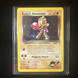 Pokemon TCG Rocket's Hitmonchan Gym Heroes 11/132 Holo! LP! Free Shipping! - Image 1