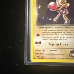 Pokemon TCG Rocket's Hitmonchan Gym Heroes 11/132 Holo! LP! Free Shipping! - Image 5