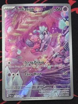 Tinkatink 216/193 Sv02: Paldea Evolved Illustration Rare Holo Pokemon 2023 - Image 1