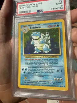 1999 Pokemon Base Set Blastoise Holo PSA 9 - Image 1