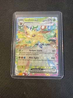 Pokemon TCG Leafeon EX Prismatic Evolution Double Rare 006/131 NM Card - Image 1
