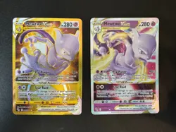 Pokemon TCG GO Mewtwo VSTAR 31/78 and Mewtwo VSTAR Gold 86/78 Card NM - Image 1