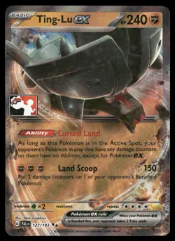Pokemon Cards Ting-Lu ex 127/193 Prize Pack Series Cards Holofoil Double Rare NM - Image 1