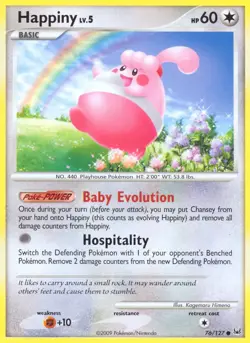 Happiny 76/127 Platinum Pokemon Card NM - Image 1