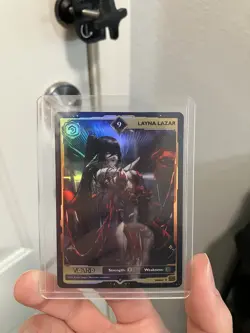 VCARD Layna Lazar's Crimson Bloom: 9 HOLO Promo Card NM/M Gamersupps GG - Image 1
