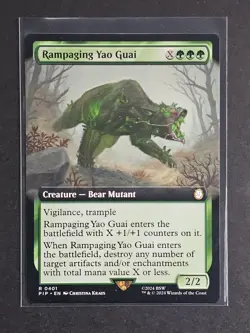 MTG Rampaging Yao Guai (Extended Art) Non-foil R 0401 Universes Beyond: Fallout - Image 1