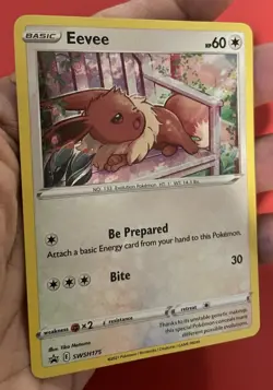 Pokemon Eevee SWSH175 - Fusion Strike Black Star Promo Holo - Image 4