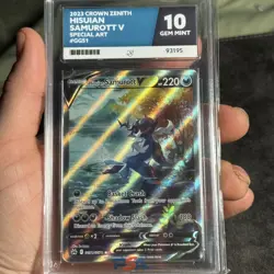 Pokemon Hisuian Samurott V GG51/GG70 Crown Zenith Full Art ACE 10 GEM MINT - Image 2