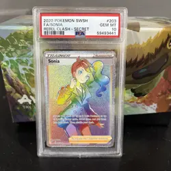 Sonia #203 Pokemon Rebel Clash PSA 10 GEM MINT SLAB GRADED 203/192 - Image 1