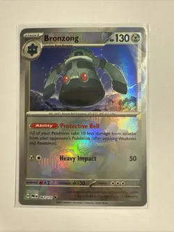 BRONZONG 067/131 PRISMATIC EVOLUTIONS POKEMON (POKE BALL HOLO, NM) - Image 1
