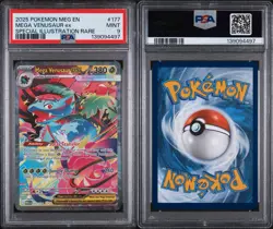 2025 POKEMON MEG EN-MEGA EVOLUTION #177 MEGA VENUSAUR EX PSA 9 MINT - Image 3