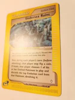 Undersea Ruins 138/147 Uncommon Pokemon Aquapolis Vintage WOTC E Series NM 2003 - Image 4