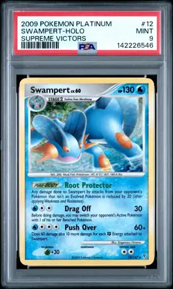 Pokemon PSA 9 Mint Swampert Holo 12/147 Platinum Supreme Victors - Image 1