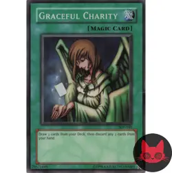 Yugioh Graceful Charity SDP-040 Super Rare MP - Image 1