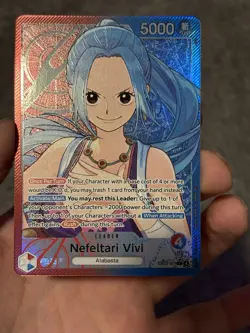 One Piece EB03-001 Nefeltari Vivi (L) Leader Alt Art Heroines Ed Alternate NM - Image 1