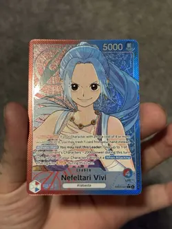 One Piece EB03-001 Nefeltari Vivi (L) Leader Alt Art Heroines Ed Alternate NM - Image 3