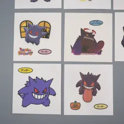 Pokemon Card Bread Deco Chara Seal Sticker Gengar 8 set Japanese q557 - Image 4